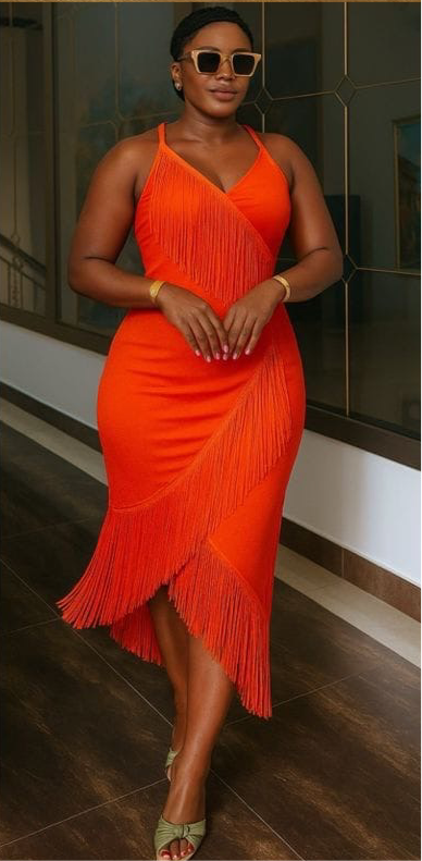 Elegant Fringe Bodycon Dress - Multi-Color Collection