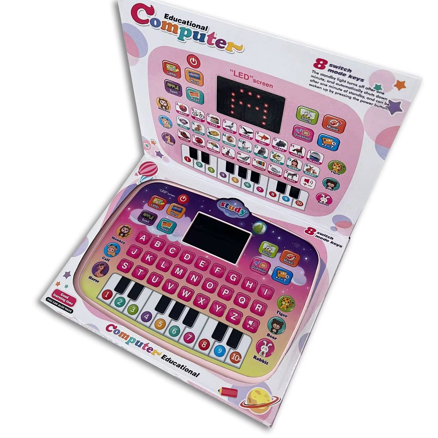 Kids Educational Tablet Toy - Interactive Learning with Fun Screen Games