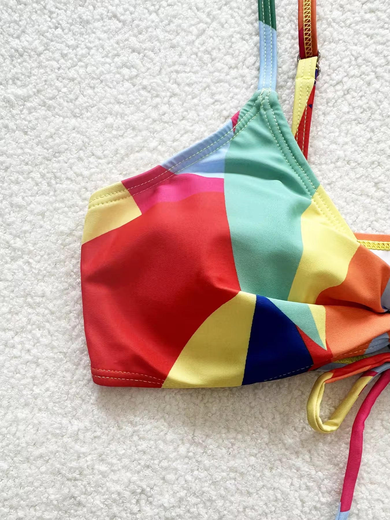 Rainbow Burst 3-Piece Swimsuit Set