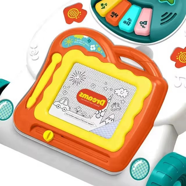 Arcanine Baby Sit-to-Stand Learning Music Walker Trolley - Multifunctional Cartoon Design