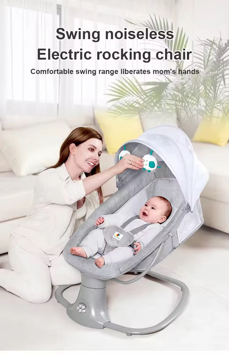 3-in-1 Mastela Baby Bouncer - Portable Swing & Rocker