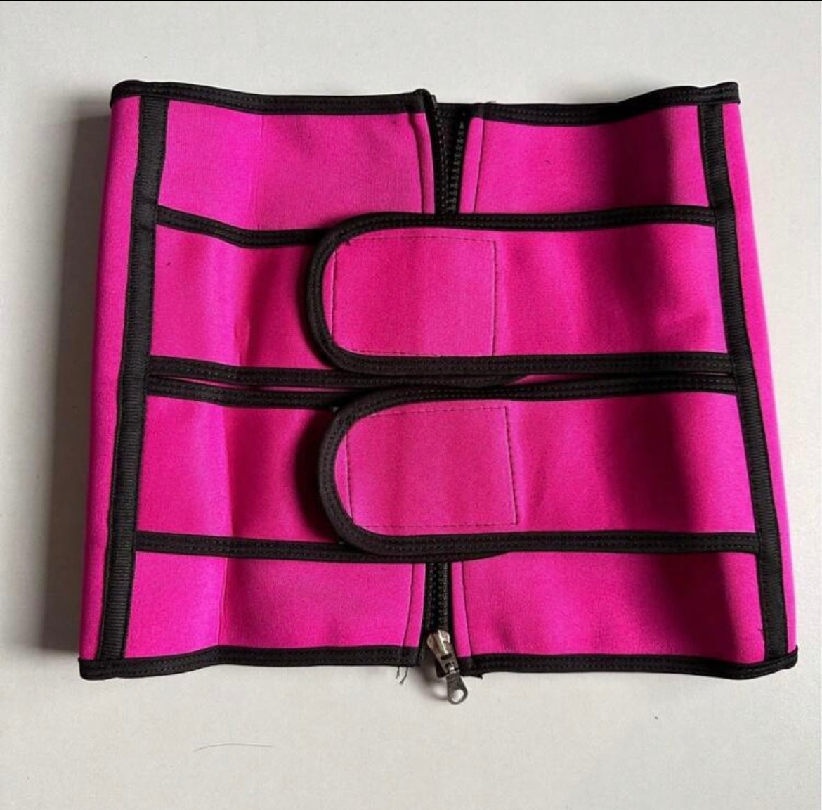 2-Strap Compression Waist Trainer Corset - Pink