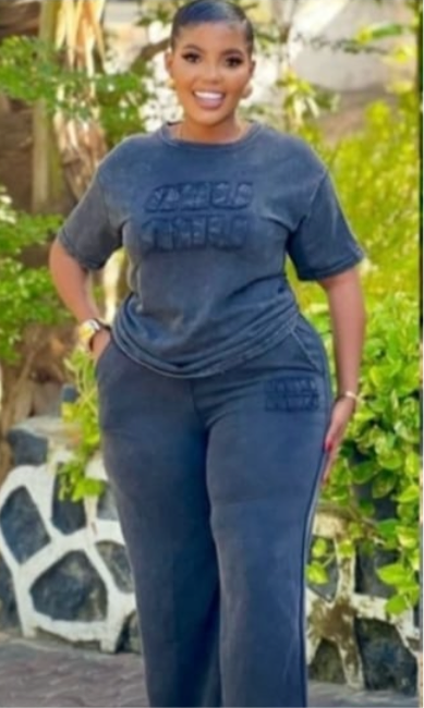Casual Two-Piece Set - Oversized Tee & Wide-Leg Pants