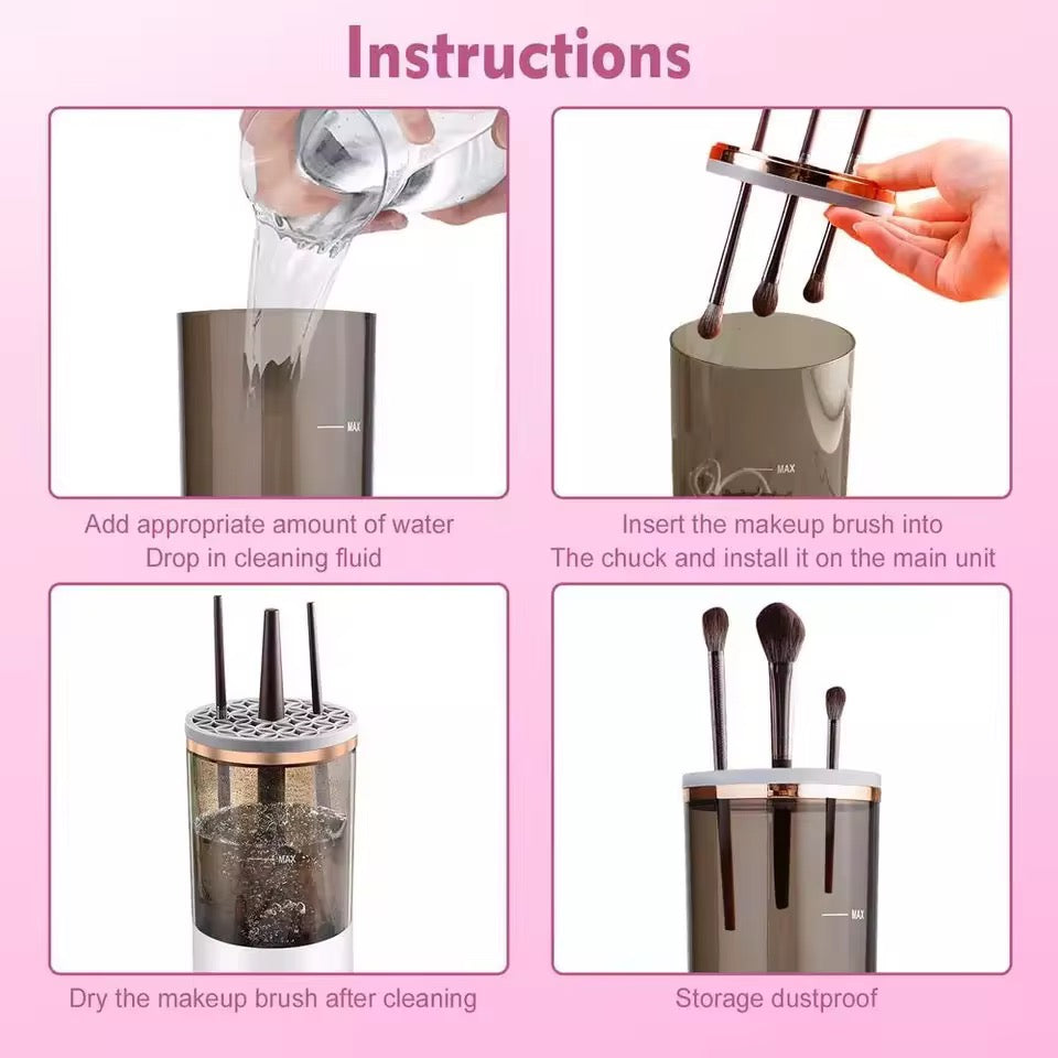 Electric Makeup Brush Cleaner - Professional Deep Cleaning Device