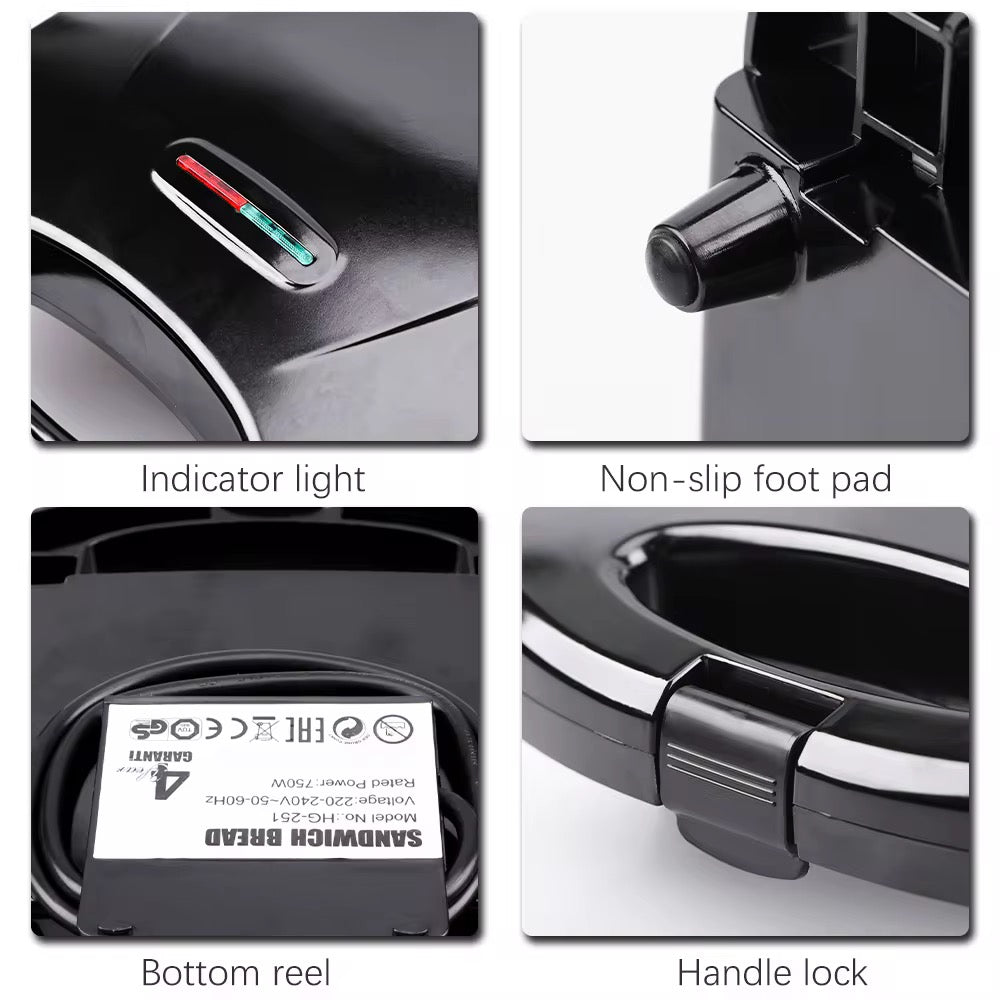 Smiley Face Sandwich Maker - Fun Kitchen Appliance