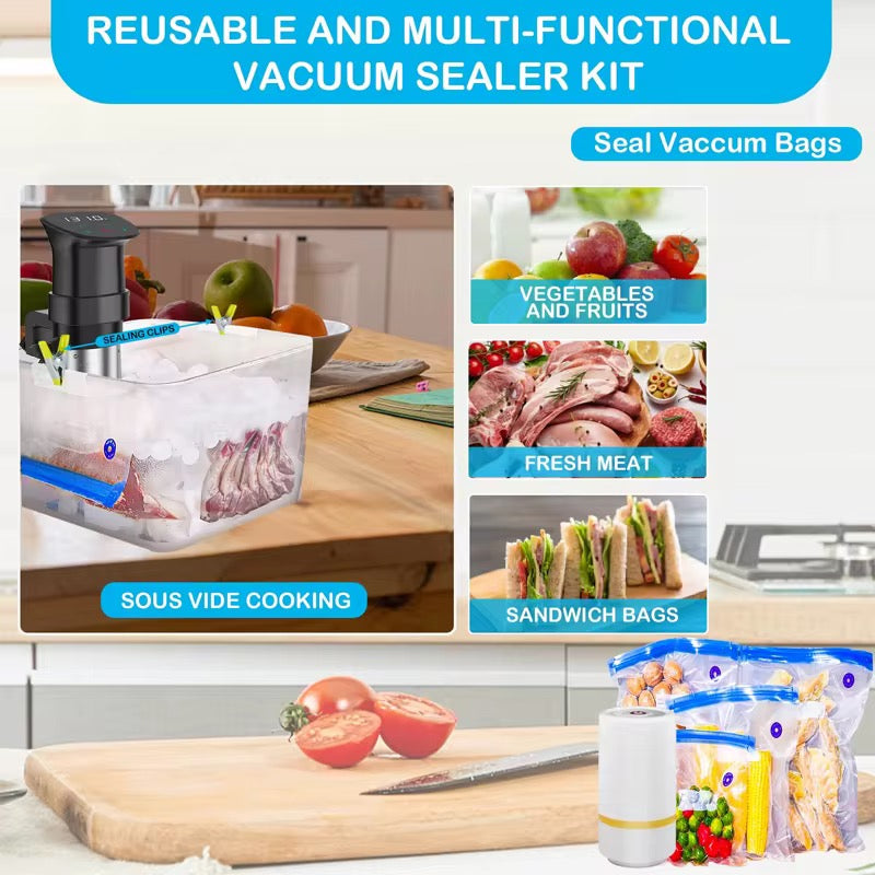 USB Rechargeable Vacuum Pump Food Storage Bag Sealer