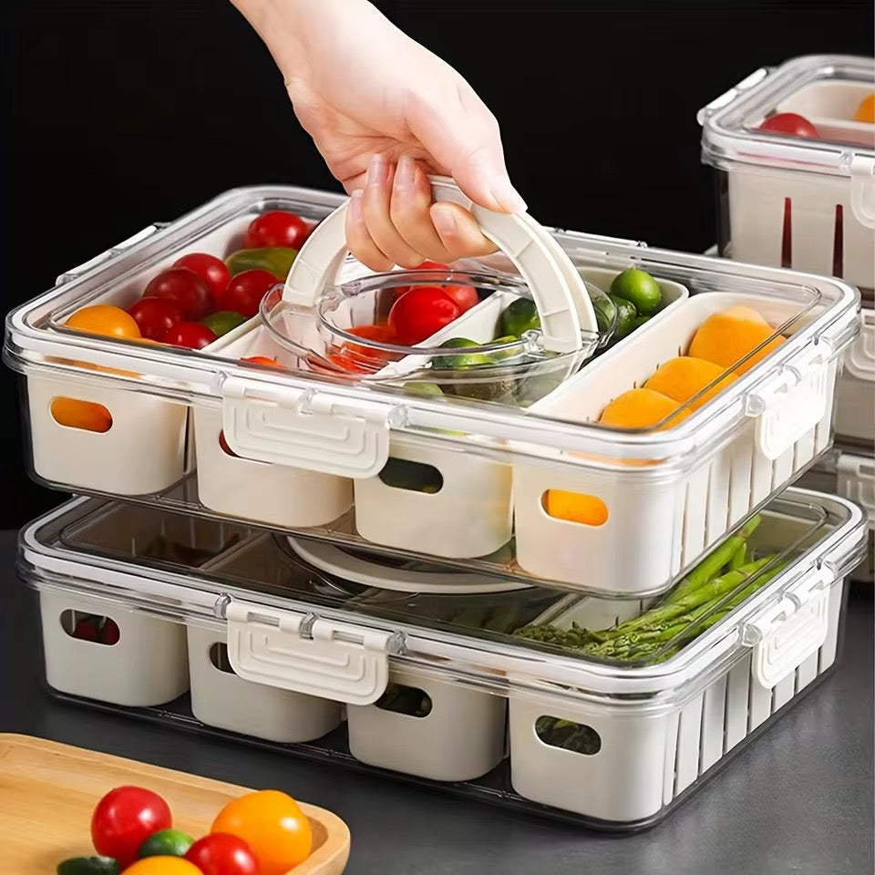 Fruit Storage Containers with Airtight Lids - Fridge Organizer Set