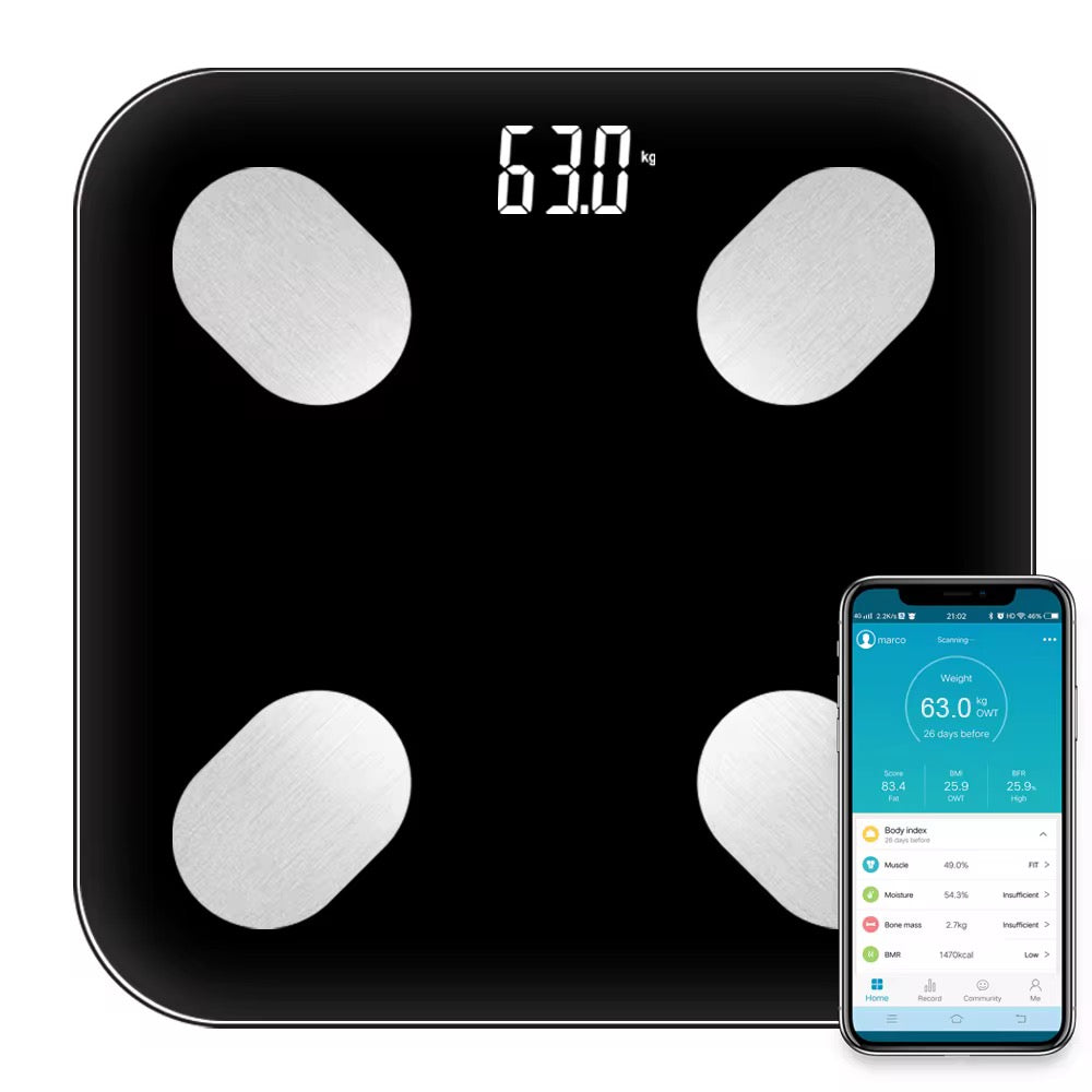 Smart Bluetooth Body Fat Scale with App Connectivity
