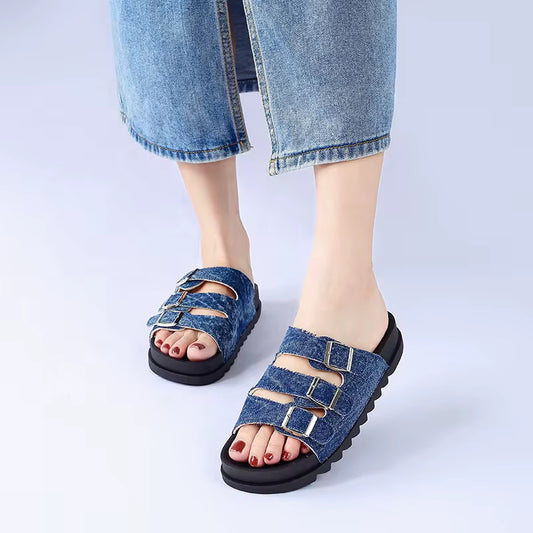 Dreams Buckle Slide Sandals