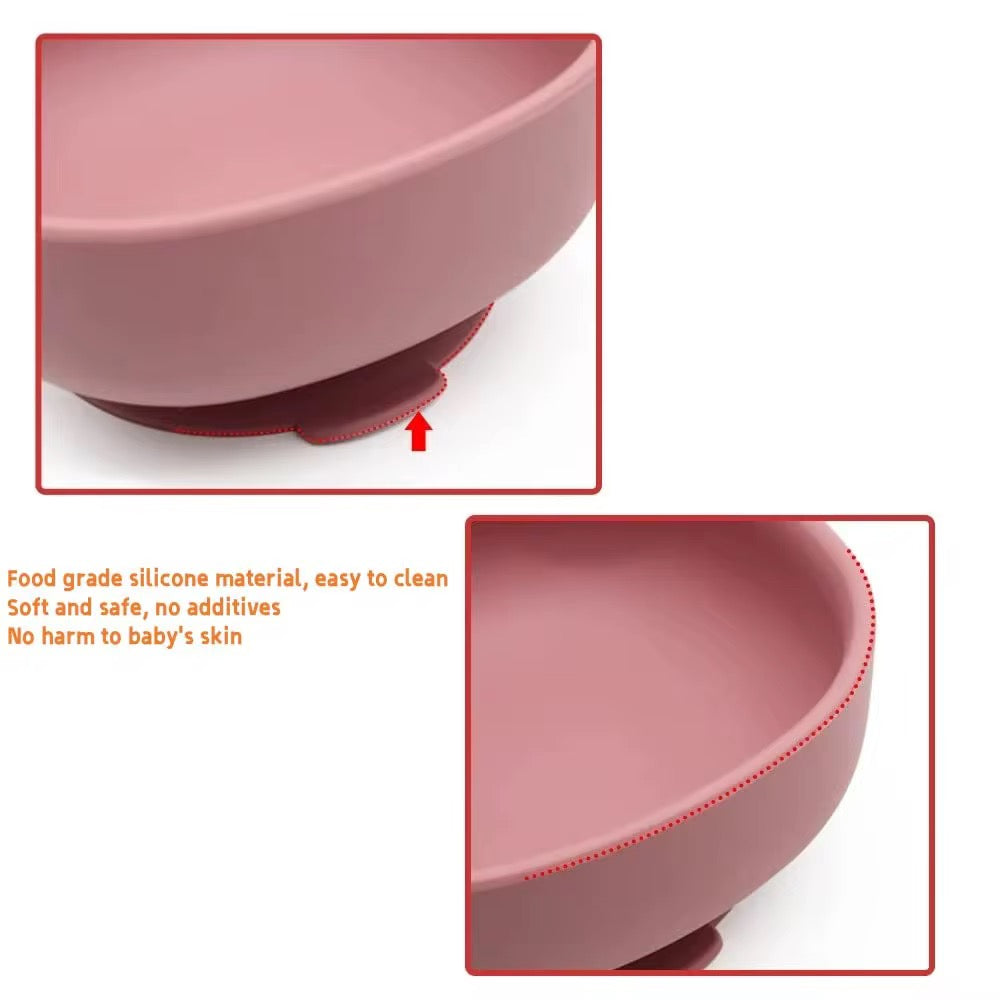 5-Piece Self-Feeding Silicone Tableware Set for Children