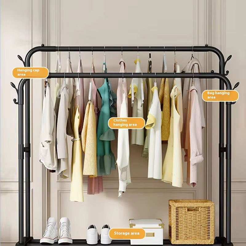Multipurpose Double Hanging Storage Rack