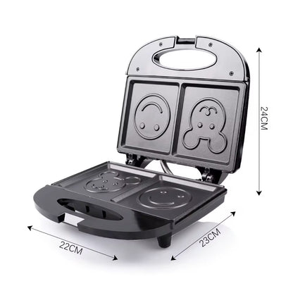 Smiley Face Sandwich Maker - Fun Kitchen Appliance