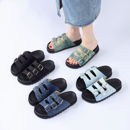 Dreams Buckle Slide Sandals