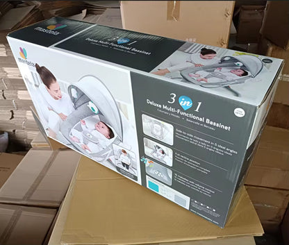 3-in-1 Mastela Baby Bouncer - Portable Swing & Rocker