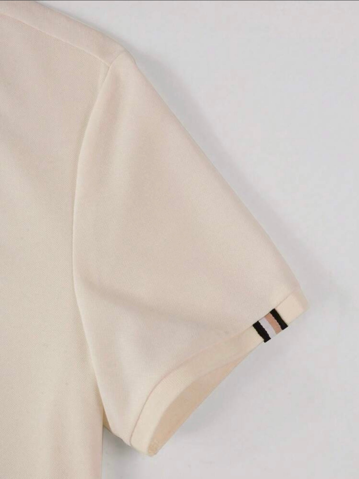 Men's Premium Golf Polo Shirt - Beige