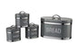 4-Piece Metal Food Canister Set