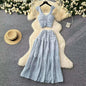 Smocked Two-Piece Set with Ruffle Details