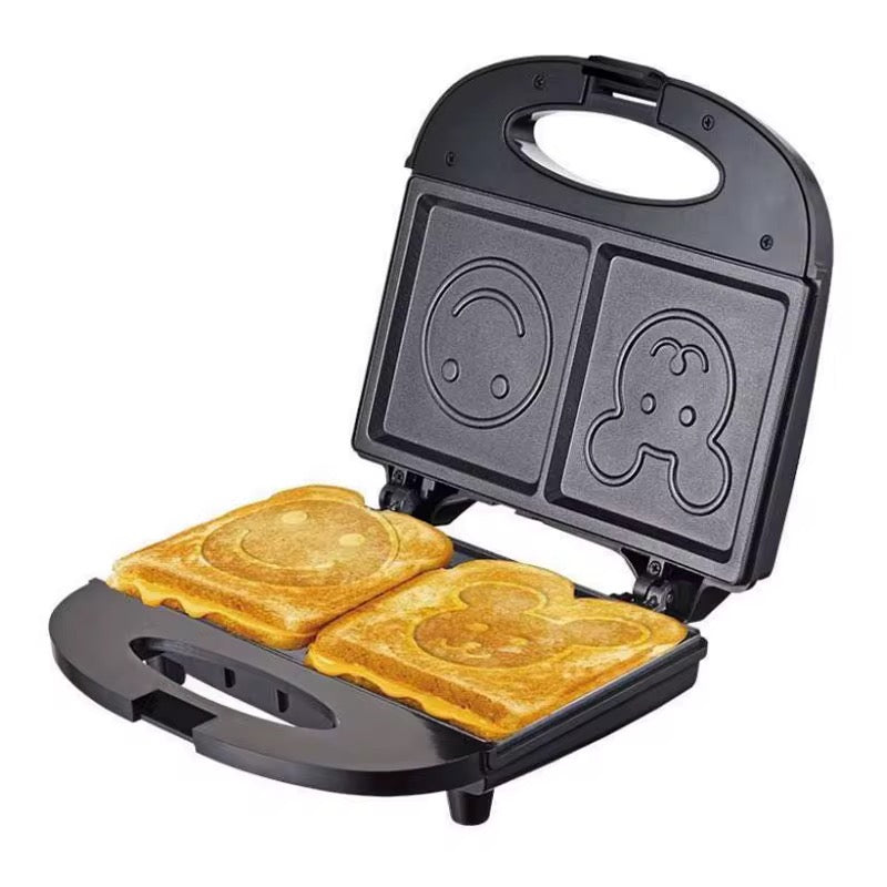 Smiley Face Sandwich Maker - Fun Kitchen Appliance