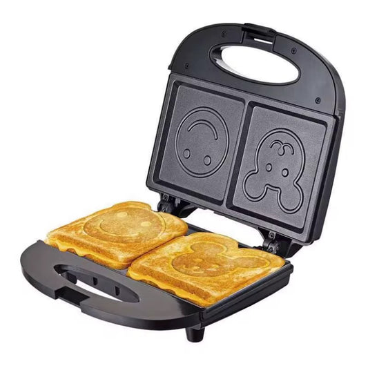 Smiley Face Sandwich Maker - Fun Kitchen Appliance