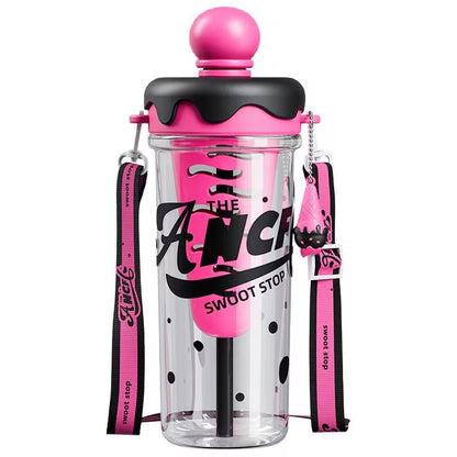Multi-Purpose Straw Cup for Tea & Ice Cream