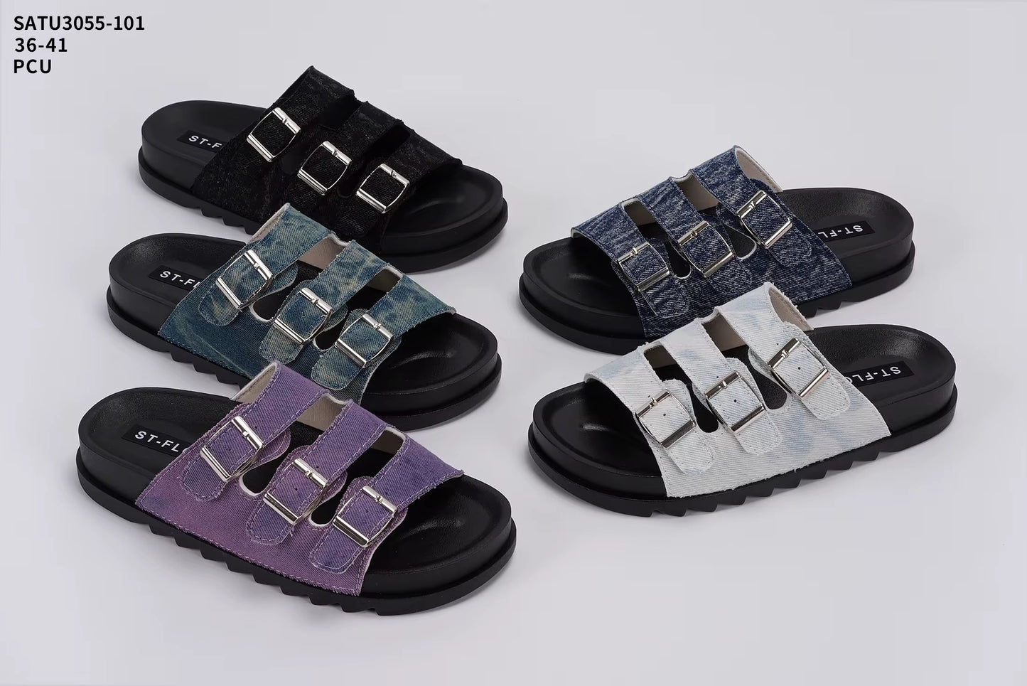 Dreams Buckle Slide Sandals