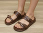 Double Buckle Platform Sandals