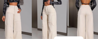 Wide-Leg Cargo Pants