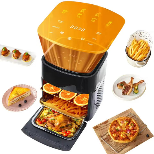 15L Digital Air Fryer Oven - Multi-Level Smart Cooker