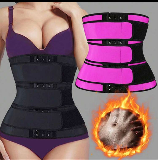 3-Strap Compression Waist Trainer - Maximum Support
