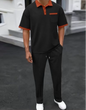 Europe Men's 2-Piece Polo Set - Casual Tracksuit