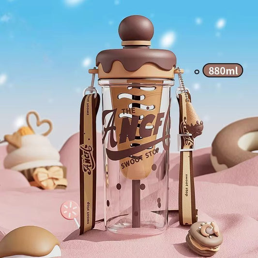 Multi-Purpose Straw Cup for Tea & Ice Cream