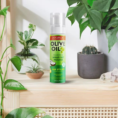 Olive Oil Hold & Shine Wrap/Set Mousse - 200ml