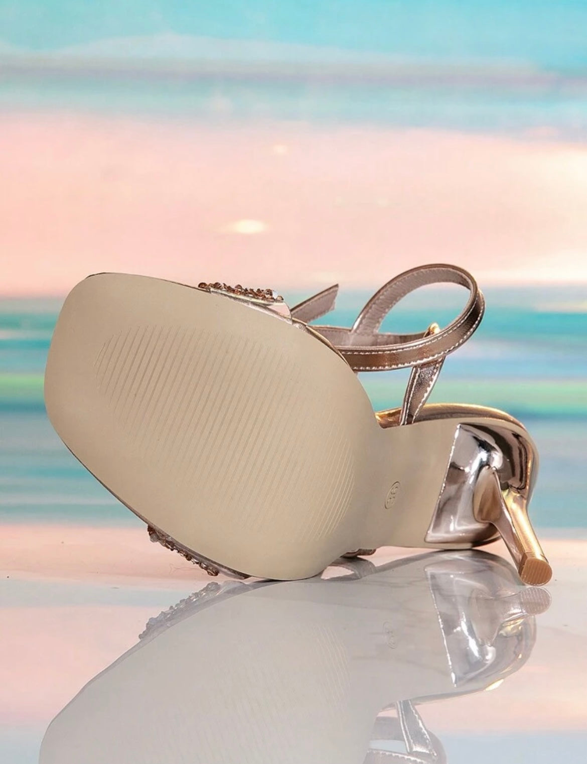 Glamorous Rhinestone High Heel Sandals