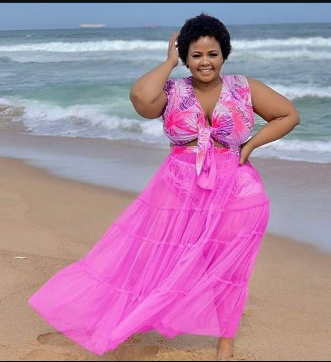 Paradise 4-Piece Plus Size Swimsuit Set