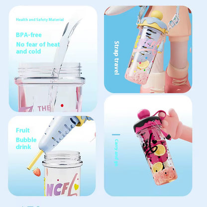 Multi-Purpose Straw Cup for Tea & Ice Cream