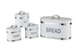 4-Piece Metal Food Canister Set