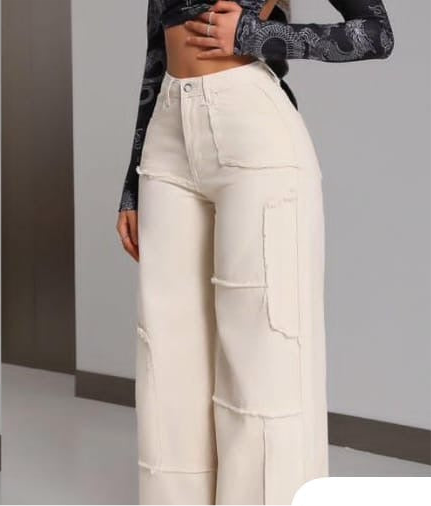 Wide-Leg Cargo Pants