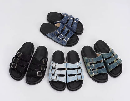 Dreams Buckle Slide Sandals