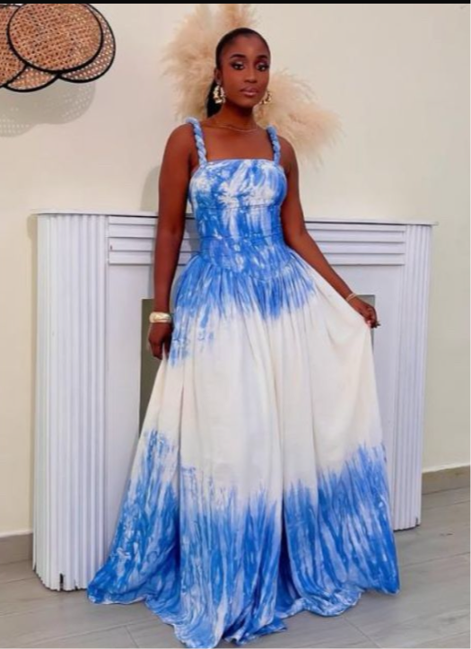 Tie-Dye Maxi Dress - Bohemian Summer Dress