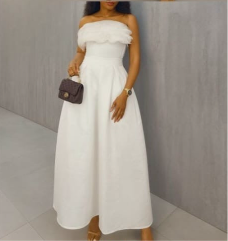 Elegant Off-Shoulder Maxi Dress