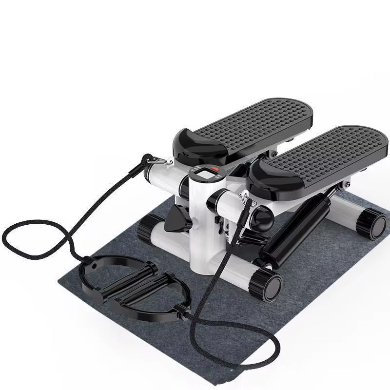 Mini Stepper with Resistance Bands - Compact Stair Climbing Exercise Machine
