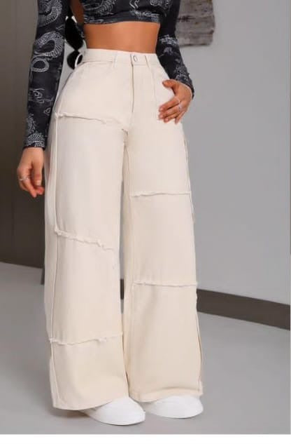 Wide-Leg Cargo Pants