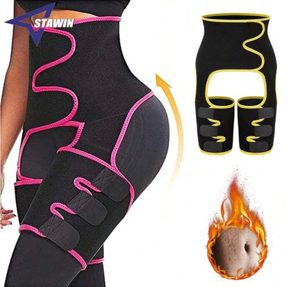 3-Strap Compression Waist Trainer - Maximum Support