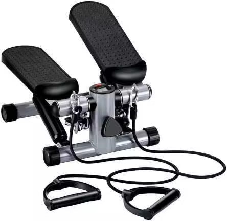 Mini Stepper with Resistance Bands - Compact Stair Climbing Exercise Machine