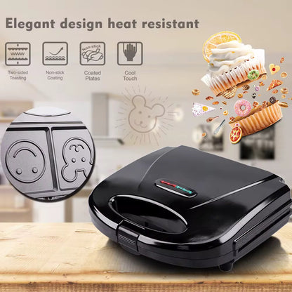 Smiley Face Sandwich Maker - Fun Kitchen Appliance