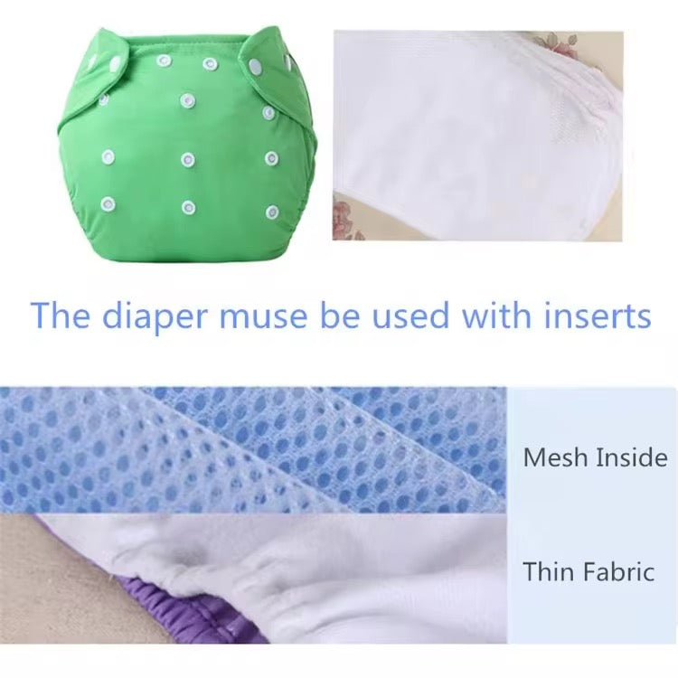 Baby Washable Reusable Cloth Nappies - Eco-Friendly & Soft