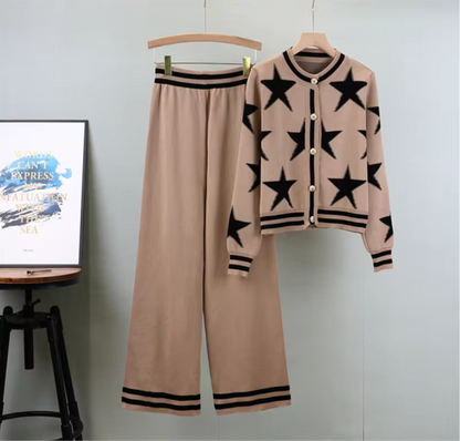 Long Pants with Long Sleeved Sweater Shirt 2 Piece Set