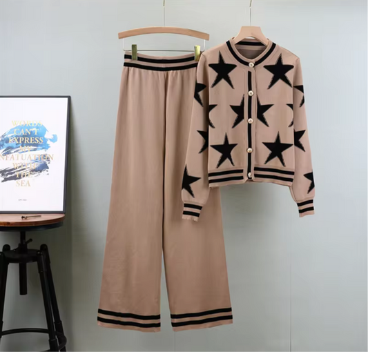 Long Pants with Long Sleeved Sweater Shirt 2 Piece Set