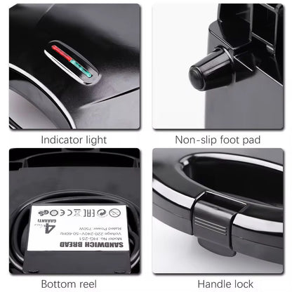 Smiley Face Sandwich Maker - Fun Kitchen Appliance