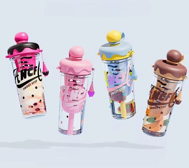 Multi-Purpose Straw Cup for Tea & Ice Cream